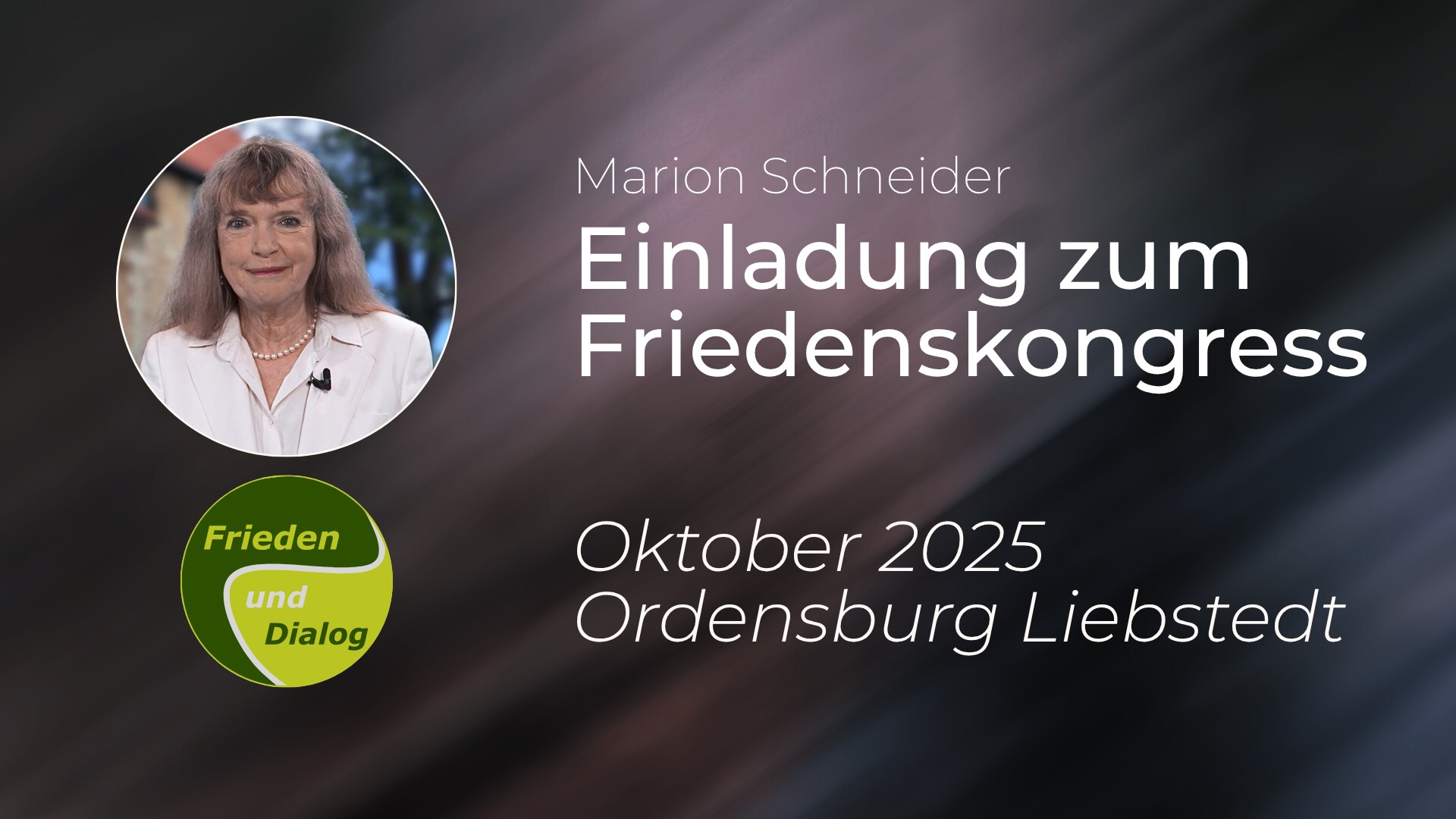 Beitragsbild für Konferenz Frieden und Dialog